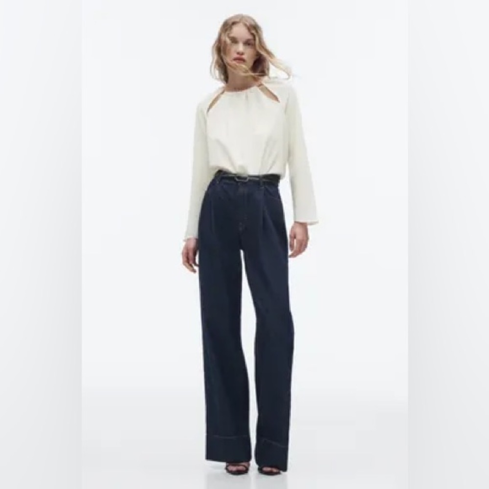 Zara cut out blouse